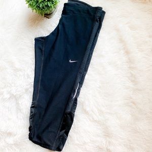 WMS NIKE DRI-FIT 3/4 TIGHTS BLACK DOTS